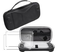 Hljhj-Coque Pour Nintendo Switch 2 Étui + 2x Film De Protection,[Ferme À L'amorçage] Hard Protective Case Handheld Bag Bas, Transporter Le Sac Pour Switch 2 Coque, Voyage-Friendly - Noir