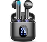 HLJHJ-Ecouteurs Bluetooth Sans Fil, Oreillette Bluetooth 5.3 avec Appel Clair Mics, Écouteurs sans fil HiFi Basses Profondes, 30H Casque Bluetooth Écran LED, IP7 Étanche/USB-C/Mini Conception¿2024 No