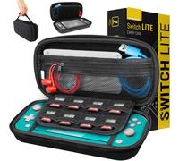 Hljhj-Etui Pour Nintendo Switch Lite, Deluxe Housse Rigide De Rangement Zippée En Matériau Durable Anti-Choc Pour La Console Nintendo Switch Lite Et Ses Accessoires
