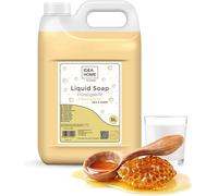 Hljhj-Fragante Savon Liquide Mains 5l - Recharge Savon Liquide, Bidon 5 Litres - Savon Doux Pour La Peau, Testé Dermatologiquement - Crème De Savon - Lait Et Miel, Or