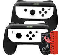 Hljhj-Grips (Poignées) Compatible Avec Nintendo Switch Joy-Cons Pour Plus De Confort - Twin Pack (2x Noir) Compatible Avec Joy-Con Droite Ou Gauche Pour Nintendo Switch