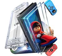 Hljhj-Lot De 2 Film Protection D'écran Pour Nintendo Switch 1 En Verre Trempé [ Anti-Reflets Auto Alignment Frame ] Protecteur Écran Accessoires Mise À Niveau 2025 Hd Ultra Transparent