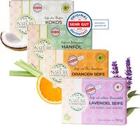 Hljhj-Nature Cosmétique® - Lot De Savons Naturels Lavande, Huile De Chanvre, Argousier Et Coco - Savon Naturel Fait À La Main Pour Les Mains Et Le Corps - Hydratant, Soin De La Peau, Végétalien, Sans