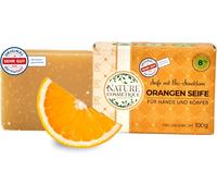 Hljhj-Nature Cosmétique® - Savon Solide Orange Argousier - Pour Mains Et Corps - Savon Naturel Fait À La Main - Hydratant & Soin De La Peau - Vegan, Sans Huile De Palme - Fabriqué En Allemagne