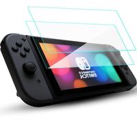 HLJHJ-Verre Trempé avec Filtre Anti-Lumière Bleue Compatible Nintendo Switch 2 (2025), 2 Pièces ¿ Protection écran 9H, Antichocs Militaire, Résistant aux Rayures, Cadre d¿Alignement Automatique, 7,9