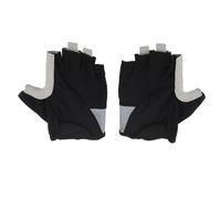 HLKSOUREZ Men's Cycling Half Finger Gloves, Fingerless Gloves with SBR Shock Absorption and Anti Slip Palm, Breathable Mesh Back with Reflective Sticker for Biking Hiking Outdoor SPO (XL)