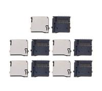 HLLR Terminaux 10PCS Push-Push Type TF Micro SD Card Socket Adapter Automatic PCB Connector