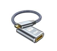 HLLYLL Adaptateur micro HDMI vers HDMI 4K @ 60 Hz mâle vers femelle compatible avec Raspberry Pi 4, Hero Black, appareil photo, ordinateur portable (30 cm)