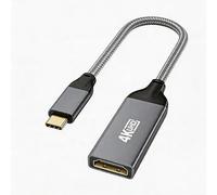 HLLYLL Adaptateur USB-C vers HDMI 20 cm, 4K @ 60 Hz, USB Type-C vers HDMI compatible avec Thunderbolt 3/4, pour iPhone 17/16/15, MacBook, iMac, iPad Pro/Air, Galaxy S24 Ultra