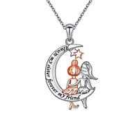 HLMIN Collier pour sœur pour femme, collier d'amitié tendance avec pendentif balançoire « Always My Sister Forever My Friend » - Cadeau simple pour sœur, étoile - Cadeau pour femme, amie, amoureuse
