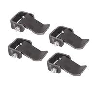 HLMOptimo Charnières en acier pour remorque à benne basculante - Charnière à feuille courte avec raccord Zerk à graisse - Charnière de porte de remorque robuste et graissable (2)