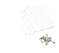HLQXHM Rayons de vélo électrique 36 pièces pour roue de moteur 12G/K rayons de vélo courbés vélo électrique rayons de roue en acier argenté pour VTT vélo de route (couleur : 12G 220MM)