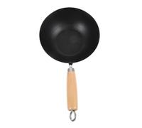 HLRTBCN 1pc traditionnel en fer forgé wok Frysine Pan Mini ustensiles de cuisine pour sauter la poignée ergonomique facile à nettoyer pour une utilisation quotidienne et une perte de ménage Aqiong