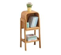 HLRTBCN Bibliothèque Armoire latérale en Bois Massif, bibliothèque Simple Moderne, étagère de Salon, étagère d'armoire de Rangement de Sol (80) Aqiong