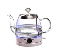 HLRTBCN Bouilloire électrique Bouilloire silencieuse Bouilloire électrique, infuseur de thé à ébullition Rapide et à ébullition sèche, Bouilloire en Verre, Conserver la Fonction Aqiong