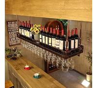 HLRTBCN Bouteille étagère à vin Porte-Viol Rack de vin Suspendu Tasse de vin Rouge à la Hausse du Bar en Verre Bar Plafond Plafond Rangement Aqiong