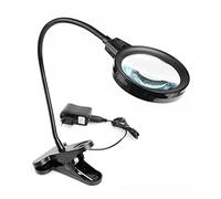 HLRTBCN Bureau de Lampe envergure avec 12 lumières LED en lumière du Jour, Maît-Bas de Table 10x Mains Libres - Artisanat de Lecture de Bijoux de Soudure Aqiong