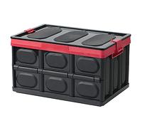 HLRTBCN Casques de Services publics de Pliage empilables Panier de récipients avec Sac étanche, poubelles de Rangement en Plastique, bacs de Rangement Pliables Cubes de Rangement épicerie Garage