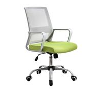HLRTBCN Chaire de Bureau Ergonomique Chaise de Bureau au Milieu du Dos, Fauteuil de conférence réglable, Bureaux et chaises informatiques rotatifs, avec accoudoirs, 4 Couleurs (Couleur: A-3) Aqiong