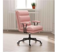 HLRTBCN Chaise de Bureau Ergonomique Travail au Milieu du Dos a réglable tâche d'ordinateur pivotant PU Bureau exécutif rembourré avec accoudoirs rembourrés Confortables Aqiong