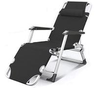HLRTBCN Chaise Pliant zéro gravité, Sun-Chou, inclinable inclinable Pont étanche et réglable pour Les Meubles de Jardin de Patio de Plage Camping Bureau extérieur, Noir, h149zj (Couleur: Aqiong