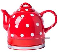 HLRTBCN Kettle électrique Portable 1000W Eleactric Ceramic Kettle Teapot-Retro 1.0L, Base Amovible, bouil Aqiong