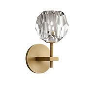 HLRTBCN Lampe E14 Crime Copper Crystal Illumination Salon Room Chambre de lit Commercial Business Decoration Show Mall Lamp Mome Lad Energy Saving Sconce étanche Aqiong