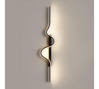 HLRTBCN Lampe Murale LED Linear Mur SONCE Lampe Mur DIMMable avec télécommande Métal Moderne Lumière Murale en Onde d'onde Slong Brill Aqiong