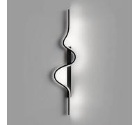 HLRTBCN Lampe Murale LED Linear Mur SONCE Lampe Mur DIMMable avec télécommande Métal Moderne Lumière Murale en Onde d'onde Slong Brill Aqiong