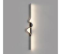 HLRTBCN Lampe Murale LED Linear Mur SONCE Lampe Mur DIMMable avec télécommande Métal Moderne Lumière Murale en Onde d'onde Slong Brill Aqiong