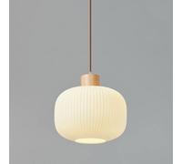 HLRTBCN Lampe Suspendue à la créativité en Europe du Nord, Éclair de Pendentif ajusté à Bande Blanche laiteuse Japonaise pour Le Salon de la Chambre à Coucher Aqiong