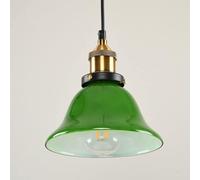 HLRTBCN Lampe Suspendue de créativité en Europe du Nord, éclairage de Pendentif en Verre Vert rétro pour Salle à Manger de Chambre à Coucher (19 cm / 7,5 Pouces) Aqiong
