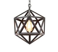 HLRTBCN Lampe Suspendue en Europe du Nord, Le Pendentif ajusté de Rhombus personnalisé en Fer pour Balcon de l'îlot de Cuisine du Couloir (35 cm / 13,7 Pouces) Aqiong