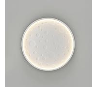 HLRTBCN Lumière de la Lune Lumière Rechargeable Batterie Masque en Murs LED LED Mur Rond, 20W 4000K Condition ÉCLAIRAGE Mur pour Le Soir CHAMPEUR CALLAGE Cadeau BIRLANDE CADION (Blanc) Aqiong
