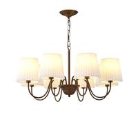 HLRTBCN Lustre en Bronze frotté à Huile Vintage, Pendentif Pendentif de Plafond en Tissu pour la Chambre Suspendue à la Chambre à Coucher Aqiong
