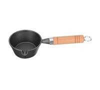 HLRTBCN Mini Wok pour Pot à Cuisson Petite Casserole Bec Fonte en Fonte poêle à œufs poêle à Huile Manuelle Longue poêle Aqiong