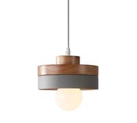 HLRTBCN Nordic Wood Art Pendante Lampe à Manger Plafond Plafond Plafonnage avec Teinte en métal, luminaire réglable pour îlot de Cuisine, Salle à Manger, Chambre à Coucher, holsway, entrée Aqiong