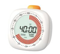 HLRTBCN Nouvelle minuterie rotative Smart Silent Visual Analog Timer pour Les Enfants et Les Adultes Memarmètre d'heure d'alerte pour la Cuisine Salle de Lecture intérieure Aqiong