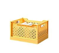 HLRTBCN Paniers de rangement empilables, organisateur de boîtes de rangement multifonctionnelles, bacs de rangement pliables en plastique Conniers de bureau Containtes Containtes, Paniers d'épicerie
