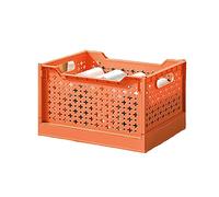 HLRTBCN Paniers de rangement empilables, organisateur de boîtes de rangement multifonctionnelles, bacs de rangement pliables en plastique Conniers de bureau Containtes Containtes, Paniers d'épicerie