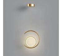 HLRTBCN Pendre à Bague LED LED Aluminium Pagniseur de Lustre, Table d'éclairage de Table à Manger Minima Aqiong