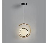 HLRTBCN Pendre à Bague LED LED Aluminium Pagniseur de Lustre, Table d'éclairage de Table à Manger Minima Aqiong