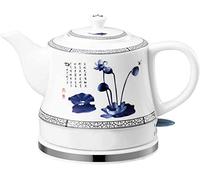 HLRTBCN Portable Electric Kettle 1000W Ceramic Kettle Teapot-Retro 1 L Pouche, Base Amovible, bouillonner la Puissance Automatique Dryion Aqiong