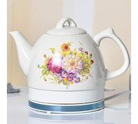 HLRTBCN Portable électrique Kettle Ceramic Kettle Teapot-Retro 1L Pouche, Base Amovible, Boin Dryion1000w Aqiong