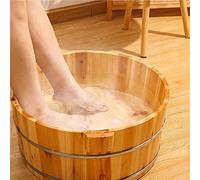 HLRTBCN Seau de Bain en Bois - Bassin de trempage du Pied Baignoire pour Le soulagement de la Fatigue - Bol de Bain à Pied en Bois Durable pour Les Pieds de trempage - 1pcs d'amitié années Aqiong
