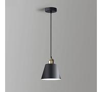 HLRTBCN Table à Manger Nordique Table pendante réglable Light Aymatefing Metal Shade Pendant Lighting, Farmhouse Plafond Lampe for Kitchen Dining Room Room Bar, E27 Base Aqiong