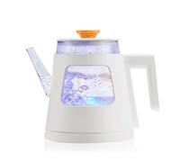 HLRTBCN Verre de Bouilloire électrique 1,2 Le à thé avec lumière LED, indicateur LED à bouillonnement à ébullition Rapide, Technologie pour café, thé, Boissons, Eau Chaude, poignée à Froid Aqiong