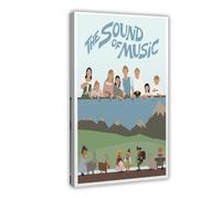 HLSAME Poster du film The Sound of Music sur toile - Décoration murale pour salon, chambre à coucher - 40 x 60 cm