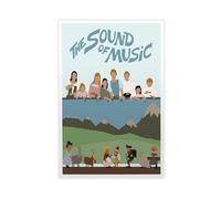 HLSAME Poster du film The Sound of Music sur toile - Décoration murale pour salon, chambre à coucher - 60 x 90 cm