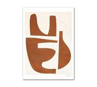 HLSHOE Abstrait Homme Femme Figures géométriques Couleur Mur Art Toile Peinture Nordique Affiches et Imprimer des Photos murales for Salon décor (Color : B, Size : 50x70cm No Frame)